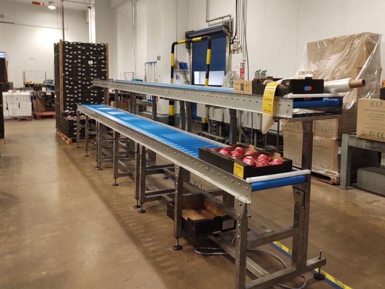 Gravity Roller Conveyors for Fruit & Veg Packing