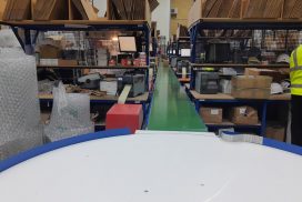 Packing Area for Online Retailer with Conveyor Belt & Bespoke Packing Stations