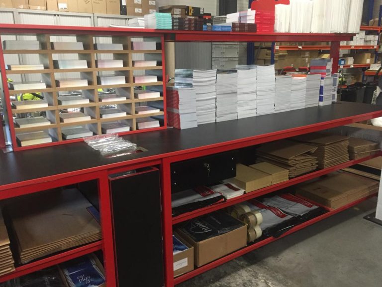 Packing Benches for Catalogue & Promotional Material Mailouts