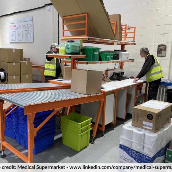 Spaceguard Packing Station in Use