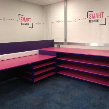 Corner Desk Installed On-Site
