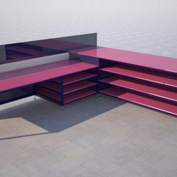 Corner Desk Render