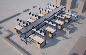 Packing Station Layout Render