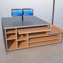 Warehouse Packing Workstation Render