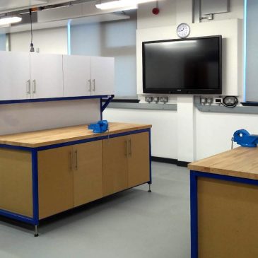 Workbenches with Block Beech Worktops