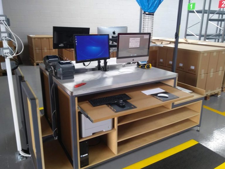 Goods out bench for video technology manufacturer