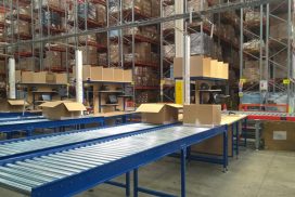 Warehouse Packing Stations for Cycling Equipment Distributor