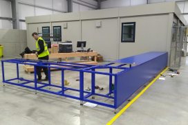 Building a bespoke L-shaped goods in desk with storage