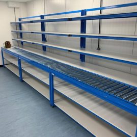 Workbenches with Adjustable Shelves & Roller Sections