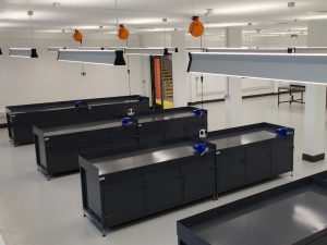 College workshop benches and workstations