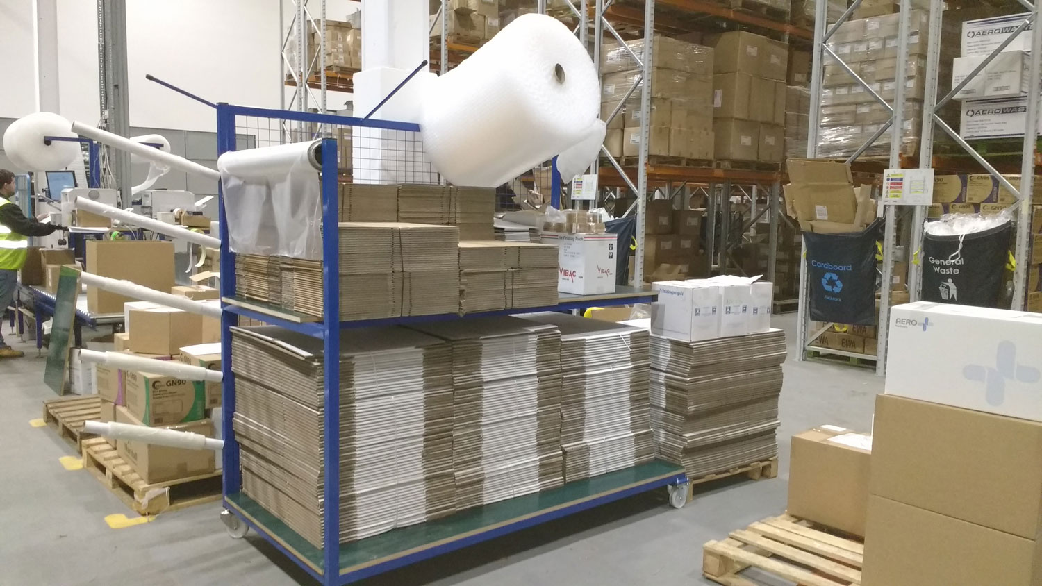 Warehouse Packaging Trolley