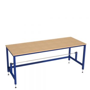 Packing bench with lower roll holder