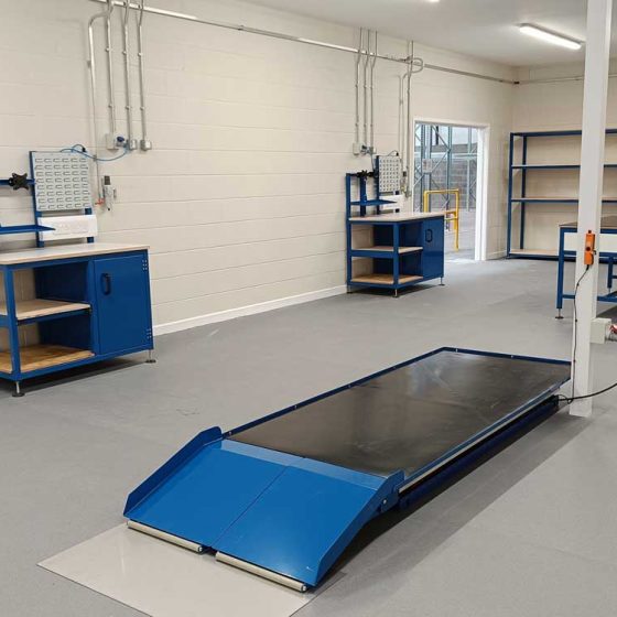Height Adjustable Ramp Lowered
