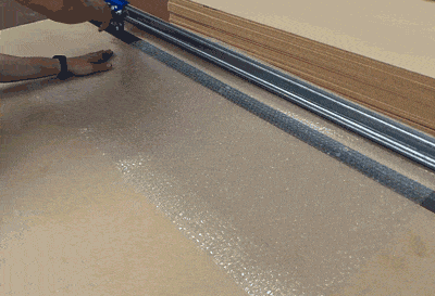 Speeding up the packing process using bench mounted cutters