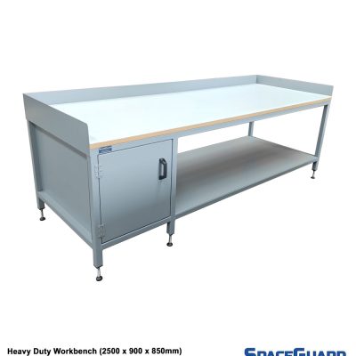 heavy duty workbench with cupboard