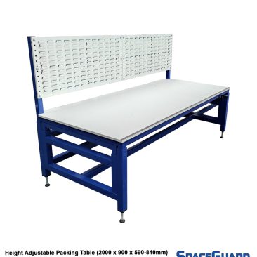 height adjustable packing bench