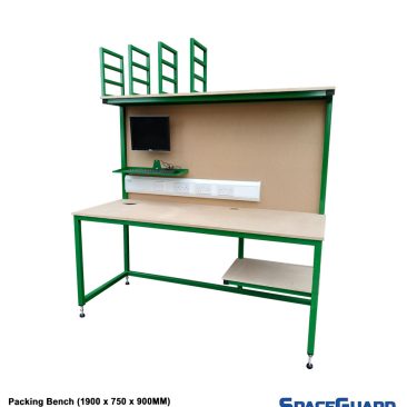 packing bench with monitor