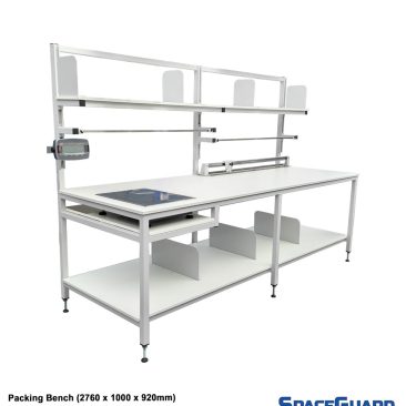 packing table with in built weighing scales