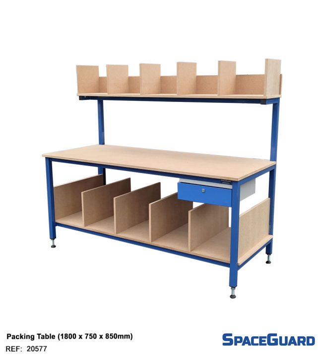 packing table mdf and steel
