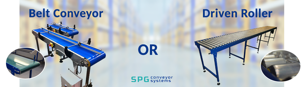 which conveyor belt or driven roller
