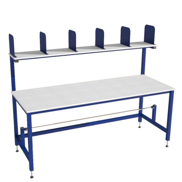 Packing Table with Dividers Roll Holder