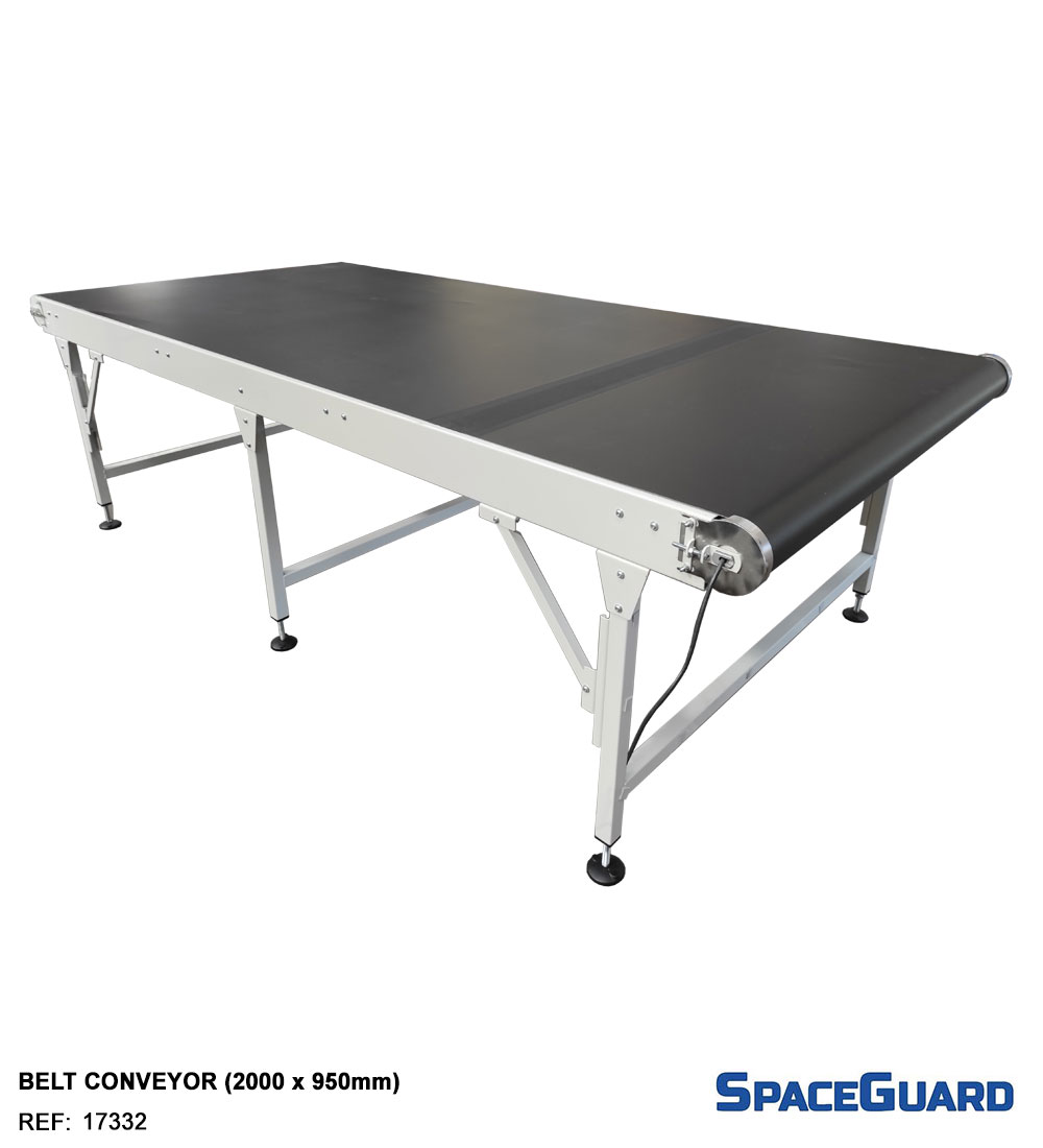 Extra wide medium duty belt conveyor