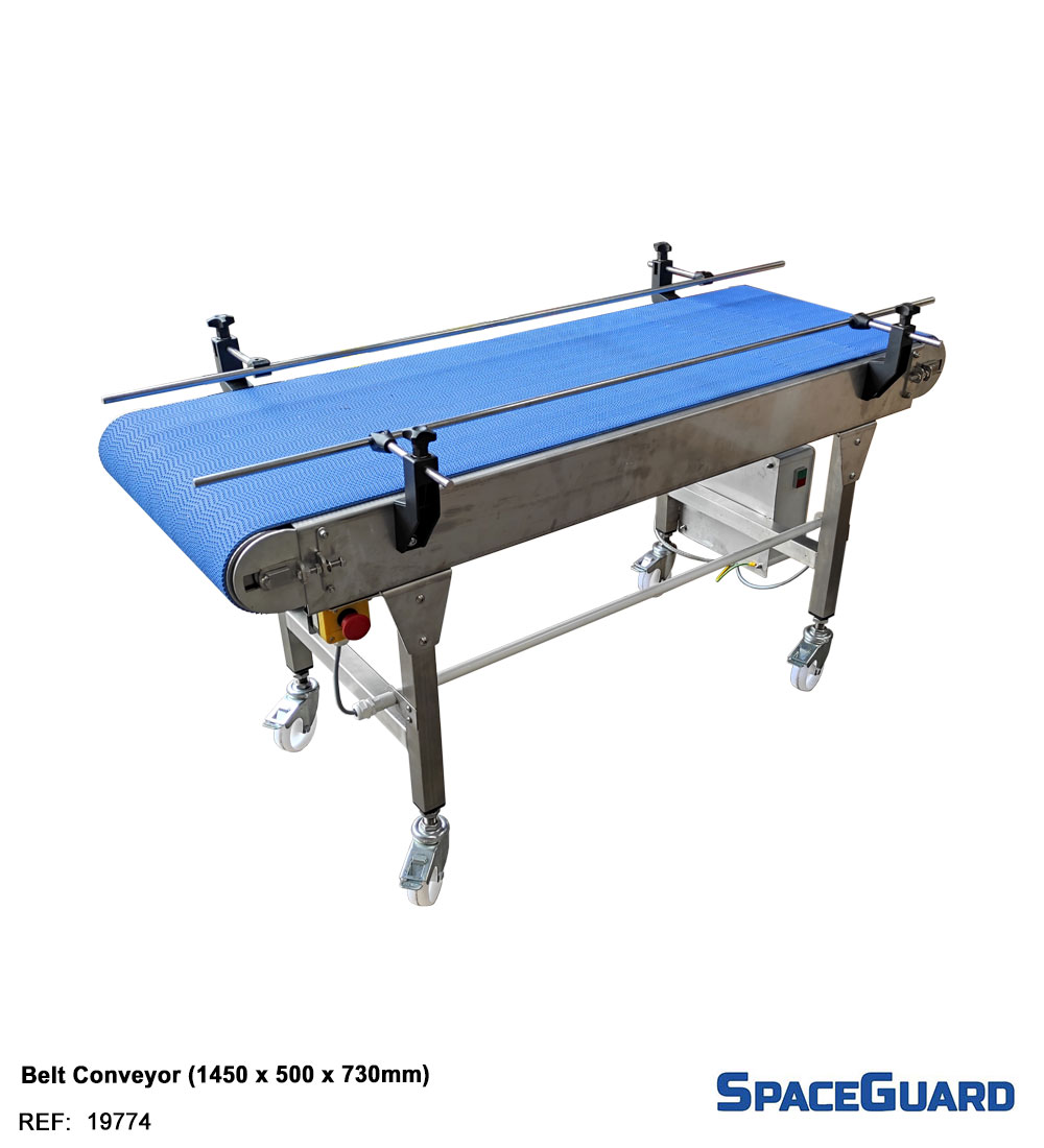 stainless steel belt conveyor on wheels